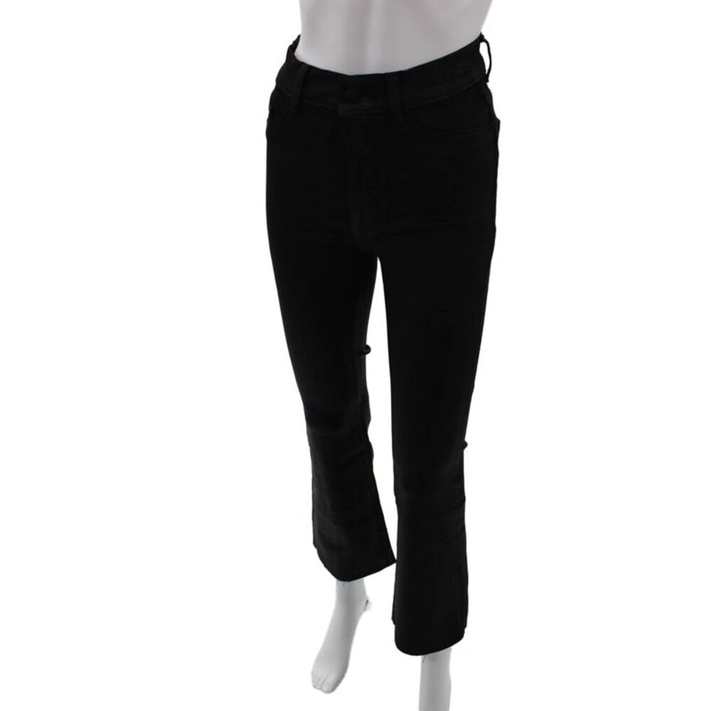 DL1961 Womens Cotton Bridget Boot Slim Fit Zip Fly Denim Jeans Black Size 26 - Picture 2 of 5